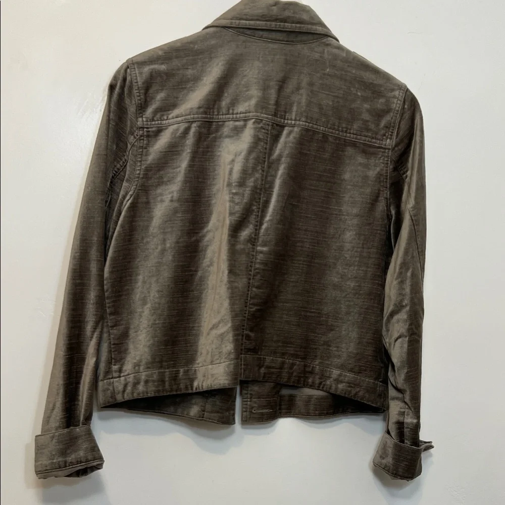 CAbi Sunday topper velvet, jean jacket, metallic size medium - Picture 9 of 9